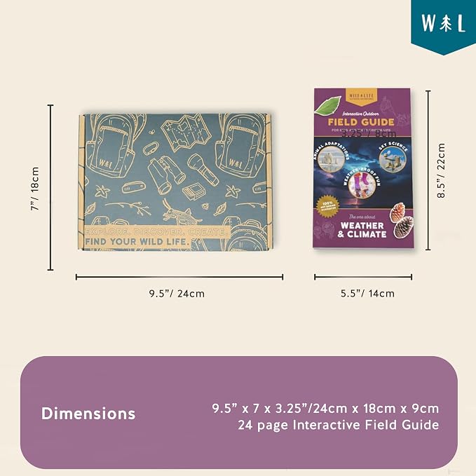 All-Weather Rebel Climate Science Kit, Ages 8+ | Includes a field guide, pocket kite, cloud journal, vortex maker, pin and head buff, a hands-on STEM exploration toy set