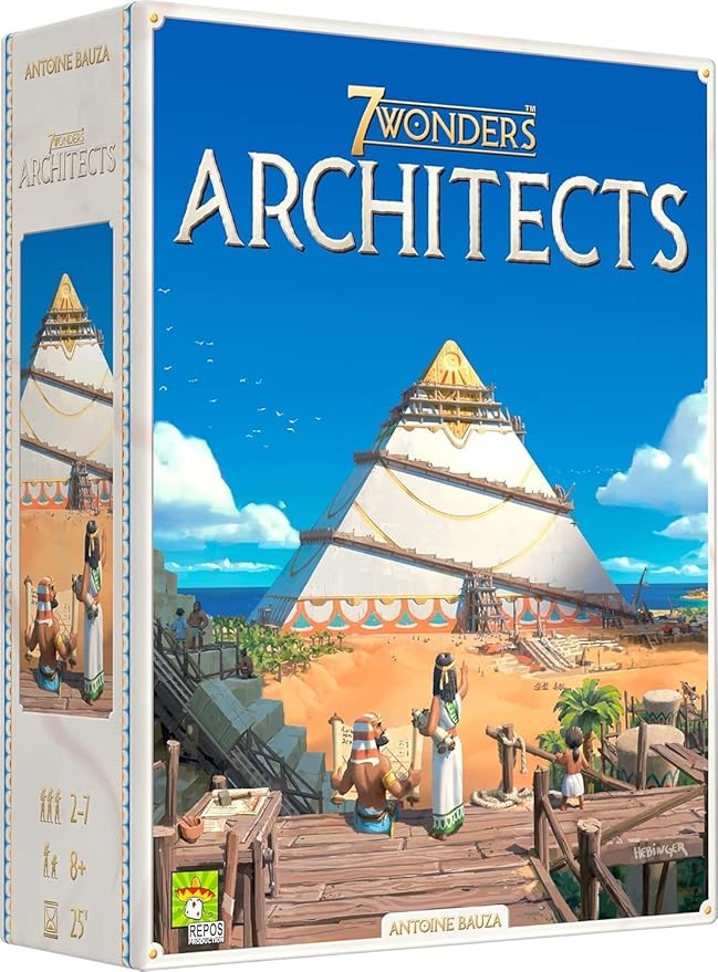 Asmodee 7 Wonders Architects - Shape History with Your Ingenious Wonders, Civilization Strategy Game for Kids and Adults, Ages 8+, 2-7 Players, 25 Minute Playtime | Build an ancient Wonder through fast, accessible strategy gameplay. Ages 8+, 2-7 Player...