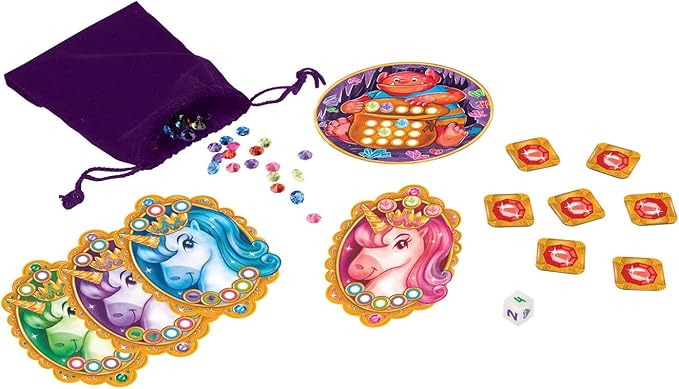 Peaceable Kingdom Share and Sparkle Unicorns Cooperative Strategy Game for Families and Kids Ages 4 & Up