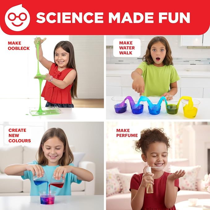 Doctor Jupiter Girls' First Science Experiments Kit for Kids Ages 4+ | Birthday Gift Ideas for Girls 4, 5, 6, 7, 8 Year Olds, Science Kits for Kids Ages 5-7, STEM Educational Toys