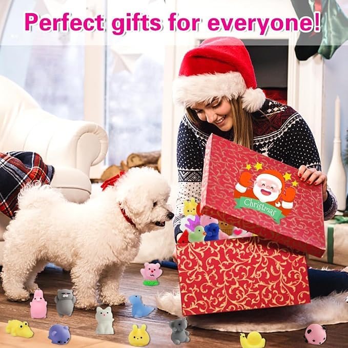 80 Pcs Party Favors for Kids 4-8, Kawaii Squishies Mochi Squishy Toys Bulk | Fidget Sensory Toys Birthday Gifts for Boys Girls, Easter Egg Fillers Treasure Box Toys Classroom Prizes Goodie Bag Stuffers