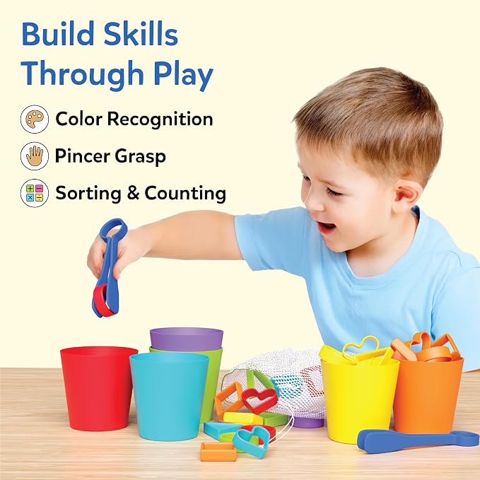 Skillmatics Silicone Rainbow Sorting Game – Learning & Educational Toy | Matching, Counting & Sequencing, Color Recognition, Fine Motor Skills, Gift for Toddlers, Boys and Girls Ages 3, 4, 5, 6