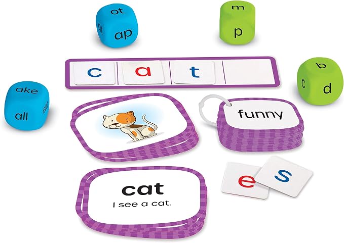 Learning Resources Skill Builders! Kindergarten Reading Activity Set - 122 Pieces, Ages 5+, Back to School Essential Materials, Homeschool Supplies