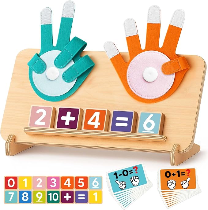 Montessori Learning Toys for 3 4 5 Year Old Gift, Number Counting Block Toy | Preschool Educational Toys, Math Manipulatives, Kids Boys Girls Birthday Gifts, Counting Toys, Preschool Learning Activities