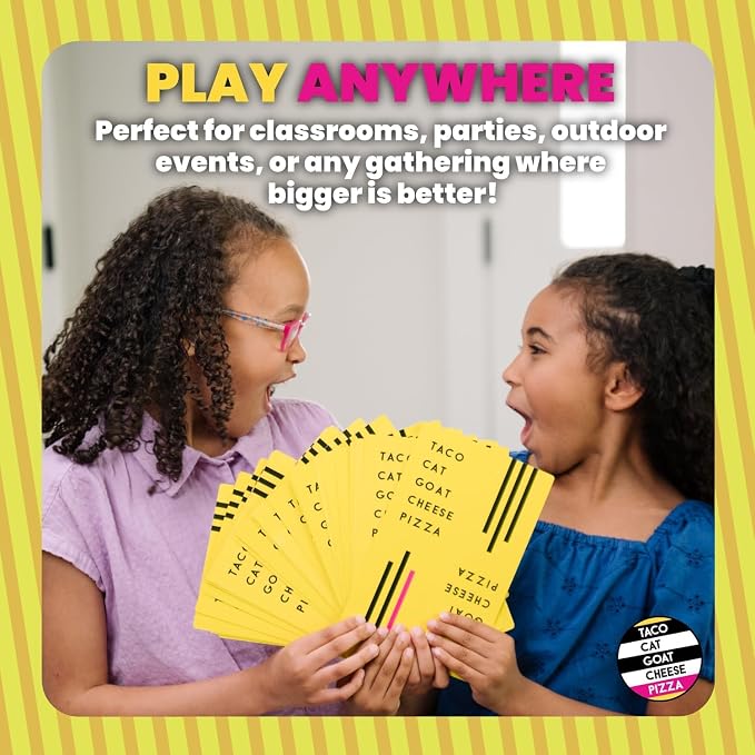 Taco Cat Goat Cheese Pizza Ridiculously Large Edition Wildly Entertaining Oversized Card Game for Family Game Night | Easy to Play 10 Min Rounds | for Kids, Teens, Adults, and Families | 2-8 Players | Ridiculously Large Edition feauturing oversized 8.5...