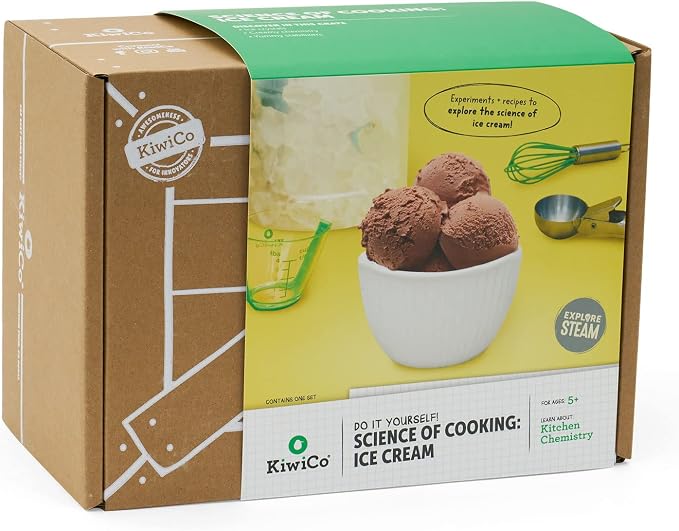 KiwiCo - Science of Cooking: Ice Cream, Learning Cooking Through Chemistry Project, STEM Kit & Science Gift for Ages 5+