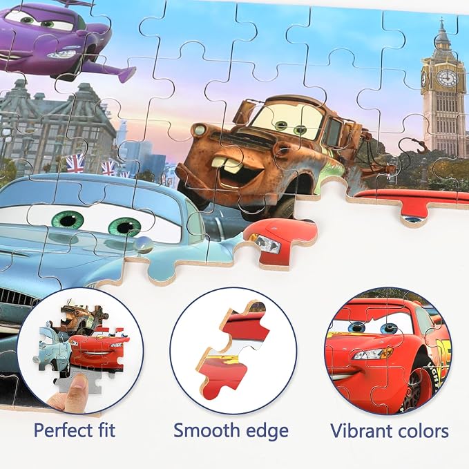 Puzzles for Kids Ages 4-8 60 Pieces Jigsaw Puzzles for Boys and Girls | Educational Learning Puzzles in Metal Box