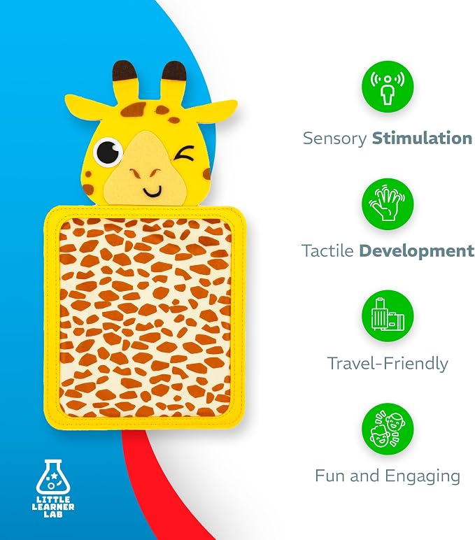 Sensory Zoo Buddies: 8-Pack Sensory Mats for Kids | Sensory Toys for Kids with Autism | Sensory Toys for Autistic Children