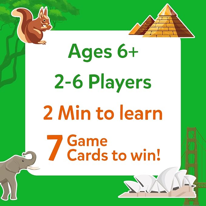 Skillmatics Guess in 10 Animals & Countries Combo - Card Game for Kids | For Boys, Girls, & Families Who Love Card Games, Educational Toys, Travel Games, Trivia, Gifts for Ages 6, 7, 8, 9, 10 & Up