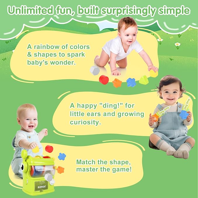 Monster Eating Shapes, Montessori Shape Sorter Toy for Toddlers Ages 1-3 | Monster Eating Shapes Toy, Sensory Learning Activity, Fine Motor Skill Play, Color & Shape Recognition, Matching & Sorting