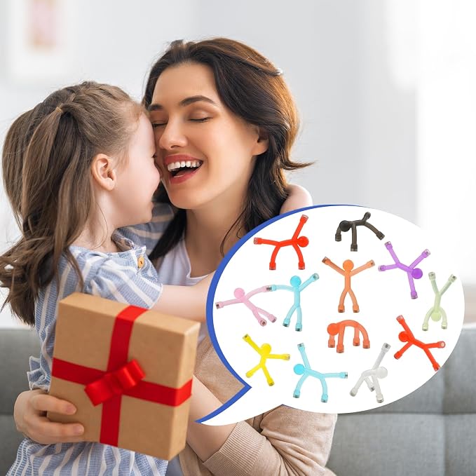 6pcs Magnetic People Figures for Kids 3-8 Travel STEM Fidget Toy | Safe ASTM-certified, Quiet Play for Airplane Car Trips Restaurant, Develops Creativity for Classroom Rewards Stocking Stuffer