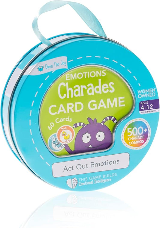 Open The Joy Emotions Charades Card Game – Kids Feelings Family Fun
