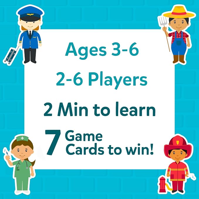 Skillmatics Guess in 10 Junior Community Helpers, Card Game for Kids | For Boys, Girls, and Families Who Love Card Games, Board Games & Educational Toys, Travel Friendly, Gifts for Ages 3, 4, 5, 6