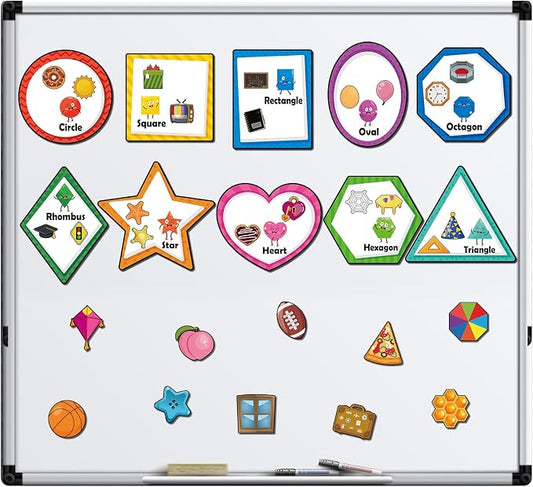 Blosssound 10 Set Magnetic Shape Sorting for Kids Learning Toys,Colorful | Matching Games Magnetic Color Sorting, 30 Everyday Objects Magnets Shape Toys for Toddler, Early Learning, Boys Girls Gifts
