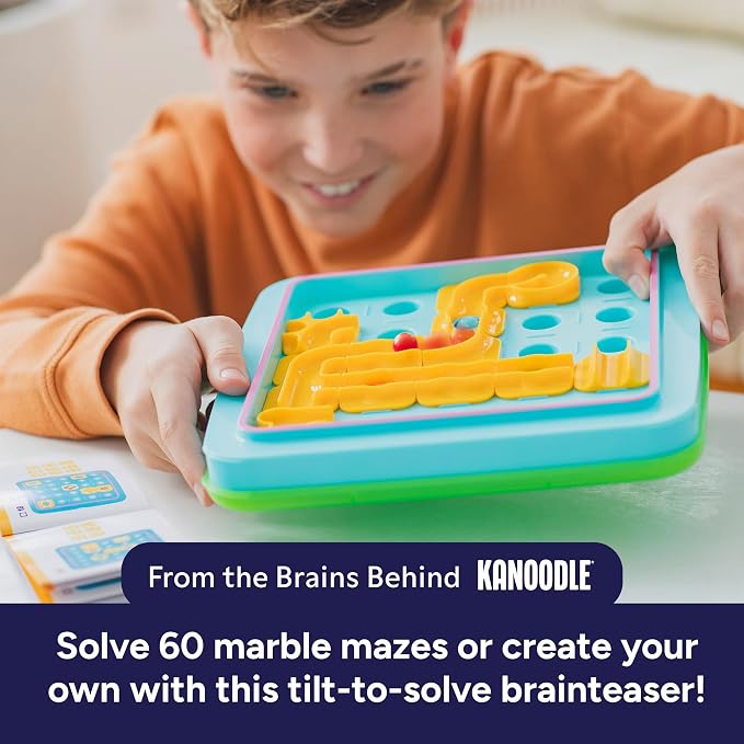 Educational Insights Tiltonic Marble Maze - Marble Circuit Board for Kids, Brain Teasers for Kids 8-12, 3D Maze Puzzle, Single Player Puzzle Games, Logic-Building STEM Board Games