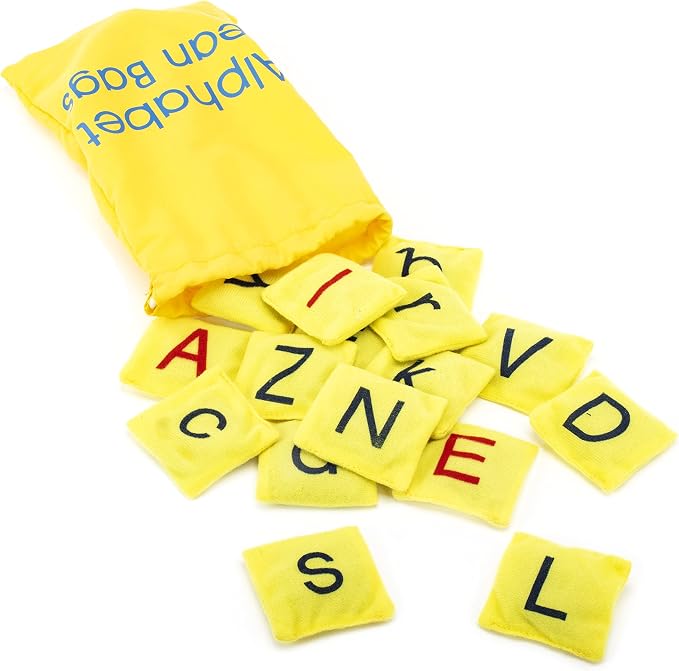 Educational Insights Alphabet Beanbags - ABC Learning Toys for Kids Ages 3-5, Toddler Letter Learning, Alphabet Toys and Phonics Manipulatives for Preschoolers, Gross and Fine Motor Sensory Letters
