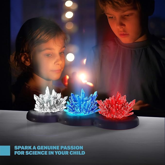 Light-up Crystal Growing Kit for Kids - Science Kits for Kids Age 8-12 - 6 7 8 9 10 Year Old Boy Birthday Gifts - Gifts for Girls - STEM Toys for 7 Year Old Boys, Experiment Crafts for Age 10-12 Years | 6 7 8 9 10 Year Old Boy Birthday Gifts - Gifts fo...