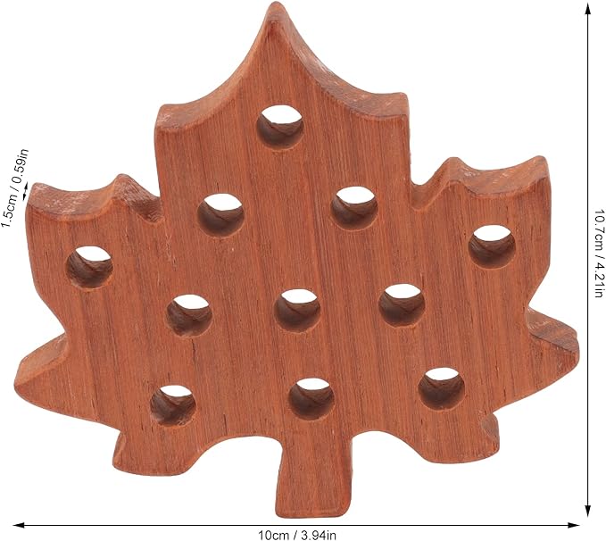 E Onal Threading Leaves Toys Set - Interactive Wooden Game Kit for Child Development