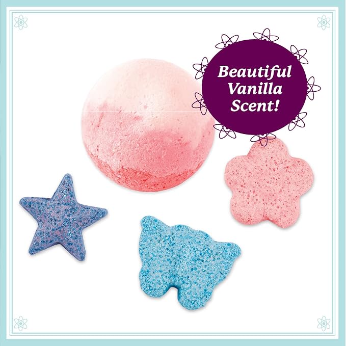 MindWare Science Academy Bath Bomb lab Kit | Hands-on experiments kids set up and run themselves. Ages 4+.