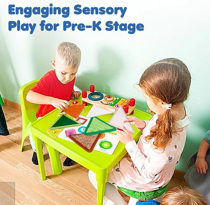 Textured Tactile Sensory Toys, 6 Pack Sensory Mats for Babies | 6+ Months & Toddlers 1-3 Years | Fine Motor Skills Development | Washable Baby Play Wall Toys