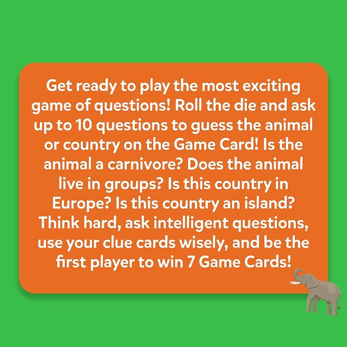 Skillmatics Guess in 10 Animals & Countries Combo - Card Game for Kids | For Boys, Girls, & Families Who Love Card Games, Educational Toys, Travel Games, Trivia, Gifts for Ages 6, 7, 8, 9, 10 & Up