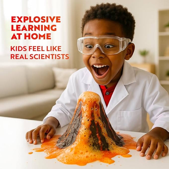 Playz Mega Kaboom! Explosive Science Kit for Kids Age 8-12 Kids Chemistry | Set Learning & Education Toys, Best Gifts for Boys, STEM Project Educational Science kits w 150+ Science Experiments for Kids