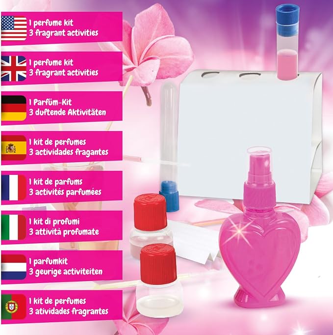 Science4you Perfume Making Kit for Girls and Boys - Make Your Own Perfumes for Kids, Scientific Kit + Creative Experiments and Activities, Stem Toys and Games, Gifts for 8+ Year olds Kids