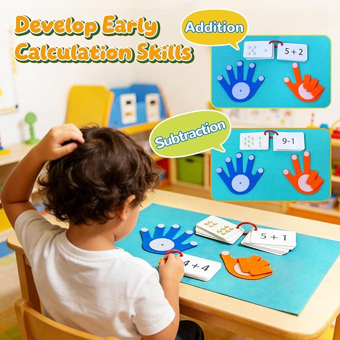 9-in-1 Montessori Busy Board Wooden Magnetic Maze Toy for 3+ Year Old Gift | Toddler Sensory Educational Activity Board Travel Toy with Felt Counting Blocks