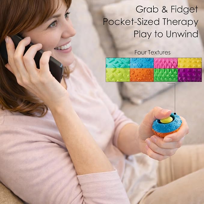 Silicone Thumb Rocker Fidget Toys for Kids Adults ,8PCS Stress Relief Sensory Toys for Autism ADHD Anxiety,Fun Textures Gadgets,Office Desk Toy,Stocking Stuffers for Women Men Teen Gifts