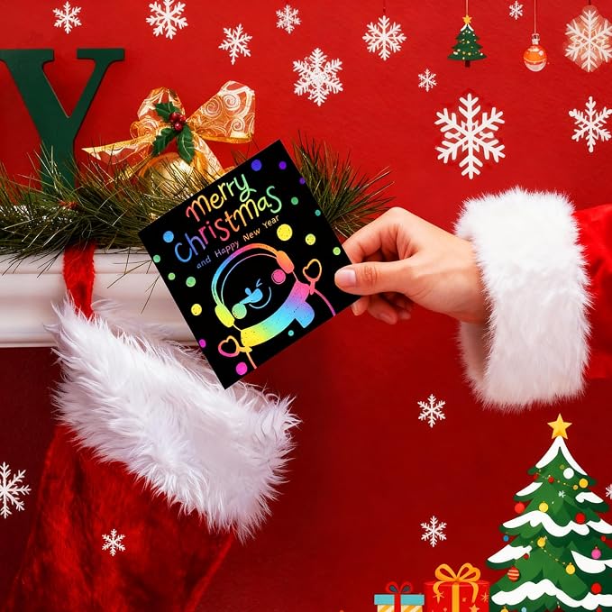 ZMLM Scratch Paper Art-Crafts Gift: 2 Pack Rainbow Notebooks Supplies Toys | Art Crafts for 3 4 5 6 7 8 9 10 11 12 Years Old Girls and Boys Kids Birthday Christmas Party Travel Games Activities Xmas