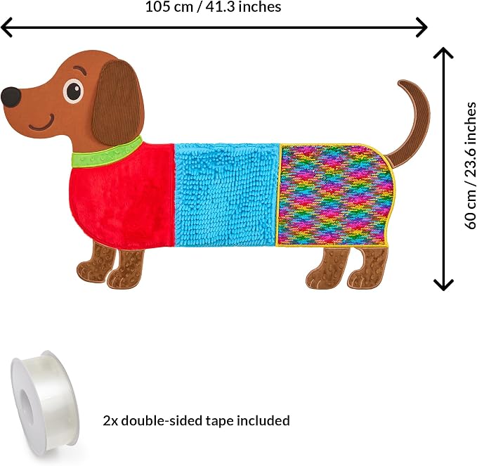 ODOXIA Sensory Wall Panel for Kids | Touch, Feel & Learn | Dog Sensory Room Toys | Activity Play Panels | Wall Busy Board | Calm Down Corner Equipment | Flip Sequin Fabric | for Autism, ADHD, Anxiety