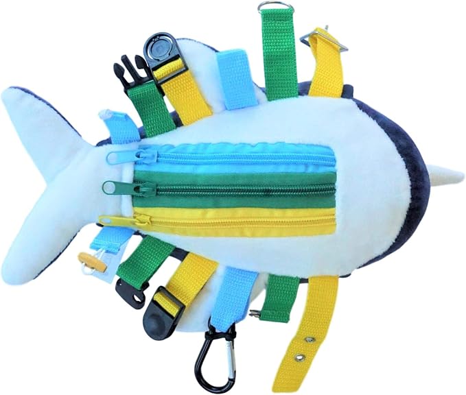 Narwhal Buckle Pillow, Sensory Fine Motor Toy for Kids and OT Therapy
