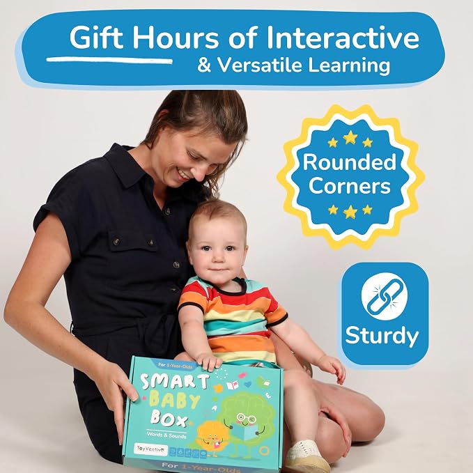 Busy Book for Toddlers 1-3, Books for 1 Year Old, Toddler Busy Book with 4 Books, 2 Sets of Flash Cards, 2 Puzzles & Matching Game, Learning Toys for 1 Year Old, Montessori Preschool Activity Set