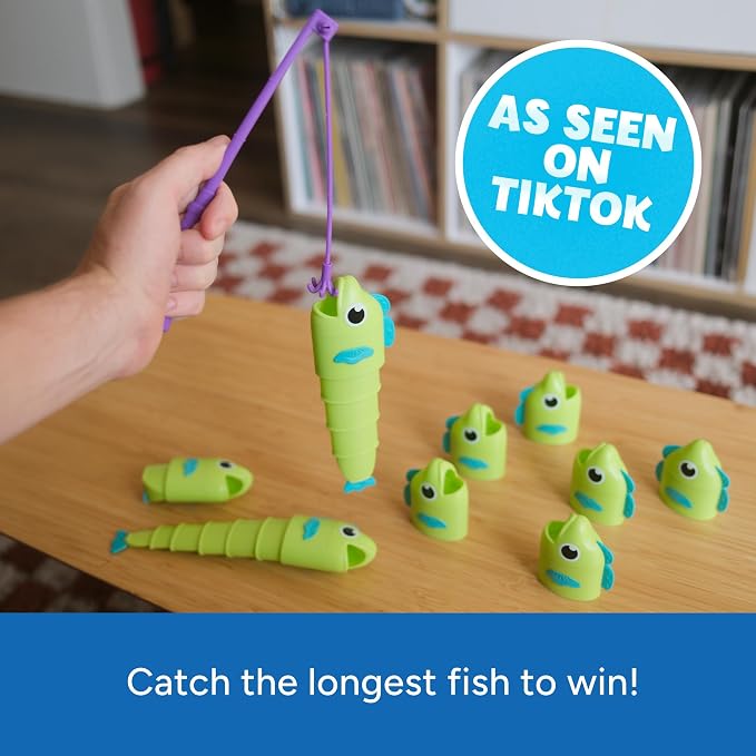Educational Insights Reel Big Catch Game - Preschool Math Games for 4 Year Olds, Who Can Catch the Longest Fish Game, Kindergarten Learning Activities, Fishing and Counting Games for Kids Ages 3-5