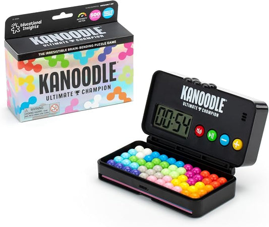 Educational Insights Kanoodle Ultimate Champion - 3D Brain Teaser Puzzles for Kids, Spatial Puzzle Games for Adults, Teens and Kids, Problem Solving Toys and Logic Puzzles, Single Player Games