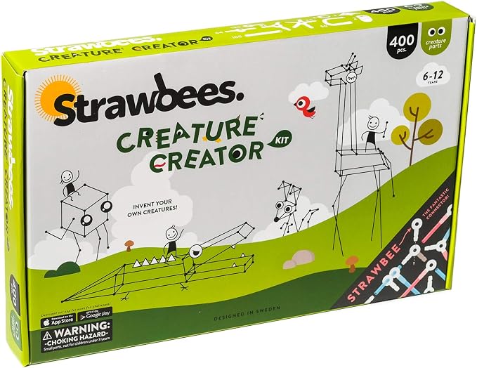 Strawbees Creature Creator Kit I Building Toys I Straws and Connectors | Creative STEM learning at home and school, Education learning tool, Maker construction toy