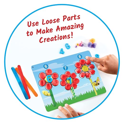 hand2mind Counting and Sorting Sensory Activity Kit, Sensory Box, Ages 3+ | Loose Parts Play Materials for Kids, Sensory Bin, Fine Motor Toys, Play Therapy Toys, Arts and Crafts Kits