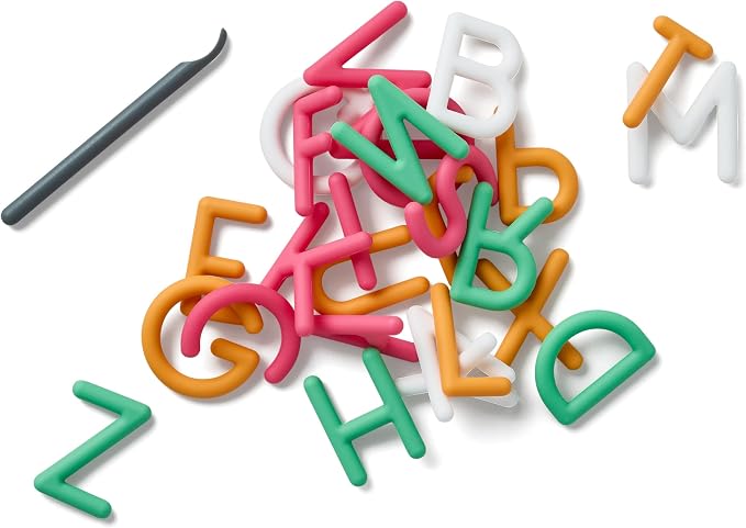Pushpeel Advanced ABC Tracing Puzzle Board (Best for Ages 4+) – Silicone Learning Toy for Pre-Writing & Fine Motor Skills – Quiet Sensory Travel Activity Toy for Kids – Uppercase Alphabet, Granite