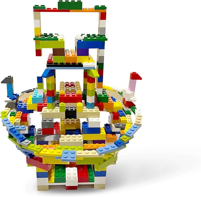 1020 PCS Building Bricks Compatible with Lego Classic - 1020 Pieces Basic Bulk Building Blocks in Random Color - Mixed Shape (1020 pcs)