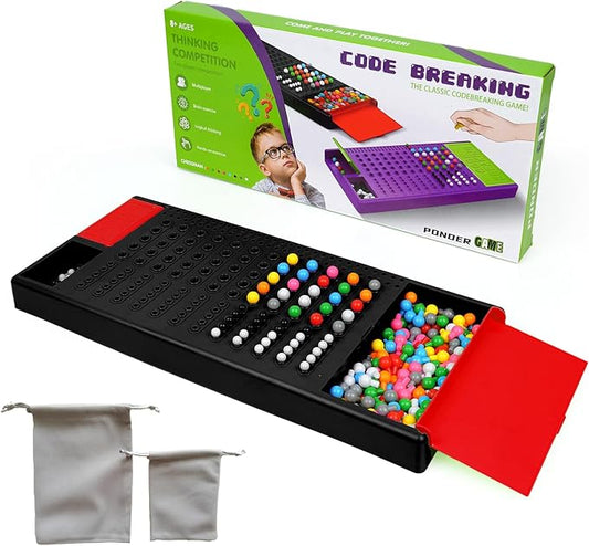 Code Breaking Board Game for 2 Players – Classic Codebreaker STEM Logic Puzzle Game, Brain Teaser Strategy Game for Boys & Girls Ages 8+, Family Game Night & Birthday Gift
