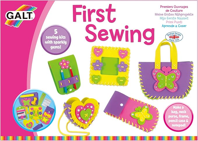 Galt Toys, First Sewing Kit for Kids, Learn to Sew DIY Craft Kit, Ages 5+