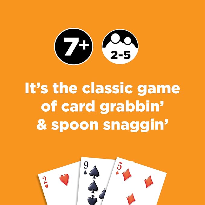 Mini Spoons Playing Card Games for Kids Deck of Cards Fun Family Games | Deck of Cards, Spoons Game, Multi-Player, Spoons Inc, Family Game Night, Travel Game