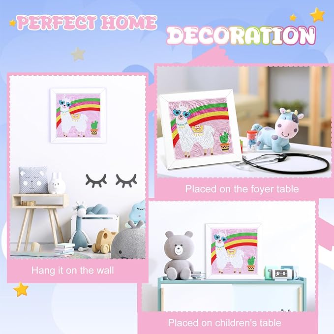 Diamond Art Kits with Wooden Frame - Arts and Crafts - Dimond Art Painting by Numbers - GEM Art for Beginners Adult Home Wall Decor