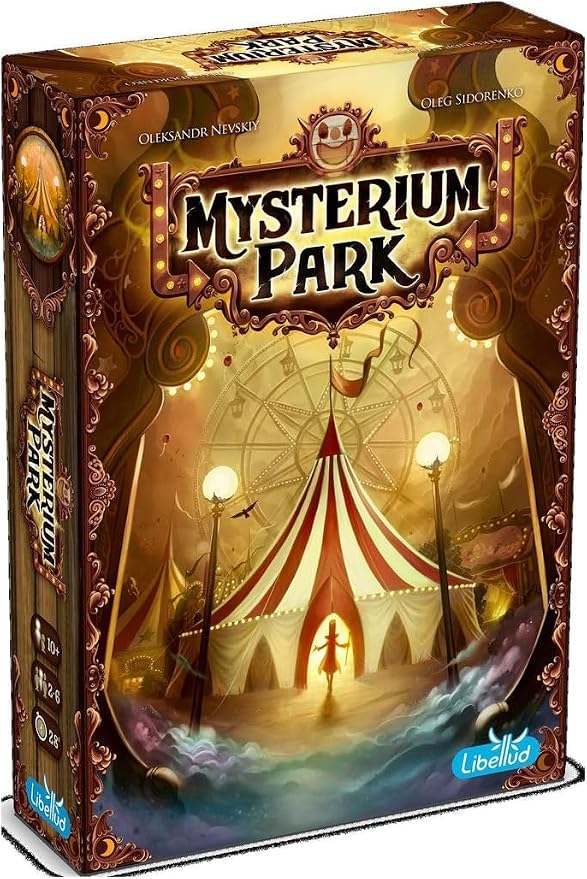 Asmodee Mysterium Park Board Game - Uncover Dark Secrets in a Charming Carnival Setting, Cooperative Mystery for Kids & Adults, Ages 10+, 2-7 Players, 28 Minute Playtime