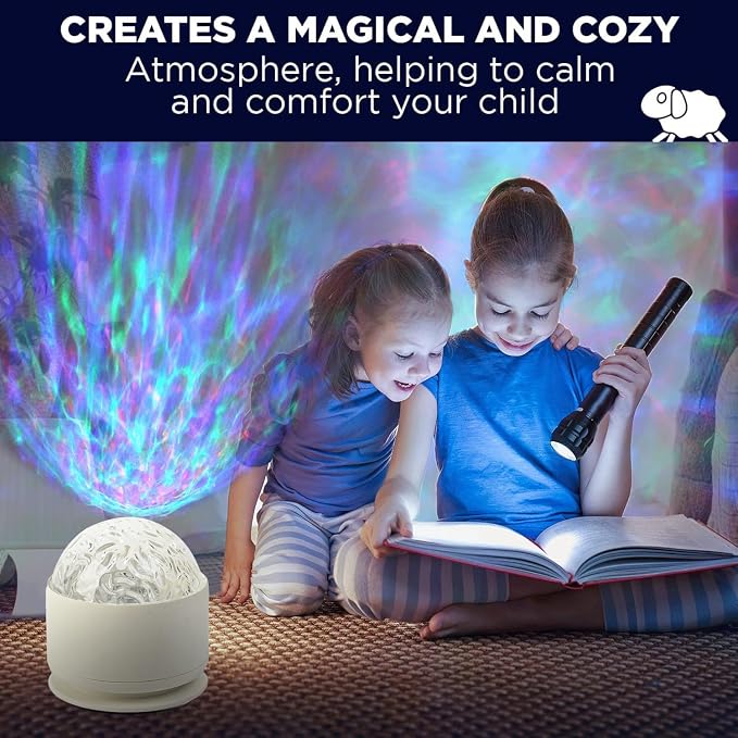 Calming Sensory Lights, Sensory Toys for Kids with Autism, Ocean Light Projector with 15 Color Patterns, Light Projects Water Ripple Effects onto Walls and Ceilings, Autism Toy,for Children and Adults