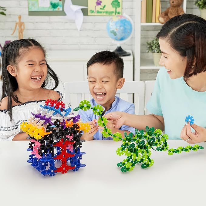 PicassoTiles Building Chips 600 Pieces Interlocking Construction Chips Creative Disc Block Toy Set STEM Learning Toys for Early Education and Child Brain Development Kids Boys Girls Age 3 and Up PTF60