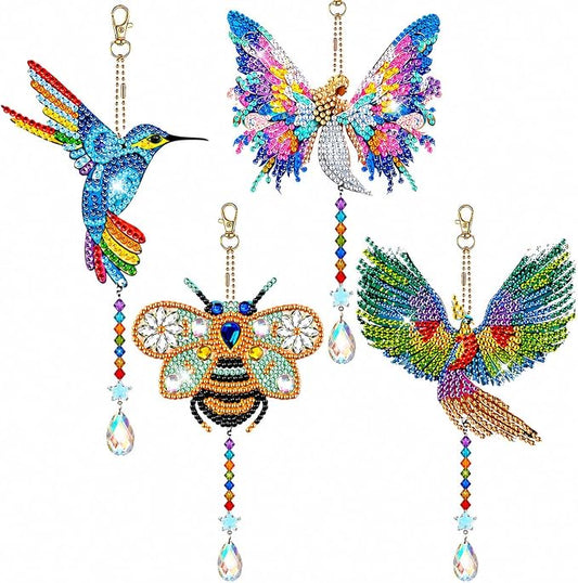 GOOTXUSK Art and Crafts for Kids Girls Ages 8-12, 8 9 10 11 12 Year Old Girl Birthday Gifts,Gem Art Diamond Painting Kits for Kids 8-12,Teenager Girl Gift Ideas,DIY Activities Window Suncatcher