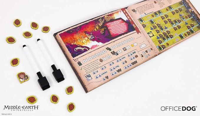 Asmodee The Hobbit: There and Back Again Board Game - Competitive Story-Driven Strategy Game, Thrilling Family Adventure for Kids & Adults, Ages 10+, 1-4 Players, 30 Minute Playtime | Competitive Story-Driven Strategy Game, Thrilling Family Adventure f...