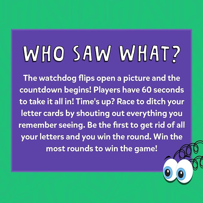 Skillmatics Who Saw What? in 60 Seconds – Memory Card & Board Game for Kids | Fast-Paced Fun for Family Game Night, Quick-Thinking Party Game for Kids,Teens & Adults, Gift for Ages 7, 8, 9 & Up