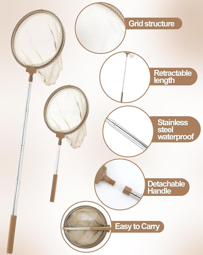 Wooden Bug Catcher Kit for Kids Ages 3-8, Outdoor Explorer Set | Bug Habitat • Magnifying Glass • Butterfly Net • Catch & Release • Nature Discovery